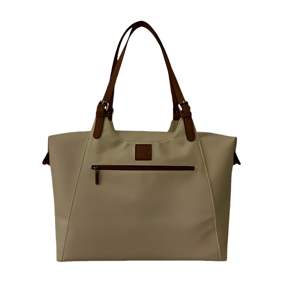 Ladies travelling tote with front zip pocket