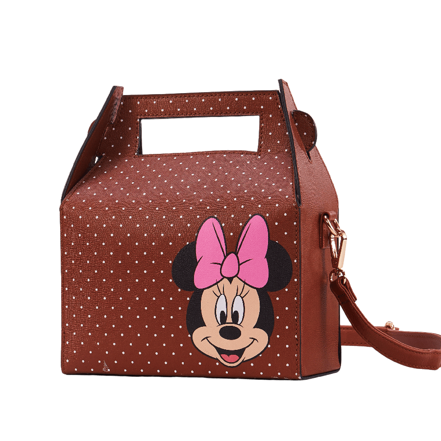Camel children's bag with Minnie and dots print