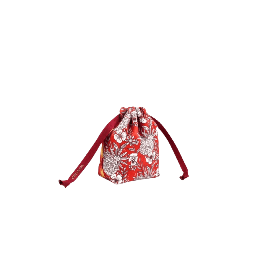 Printed ladies drawstring bag