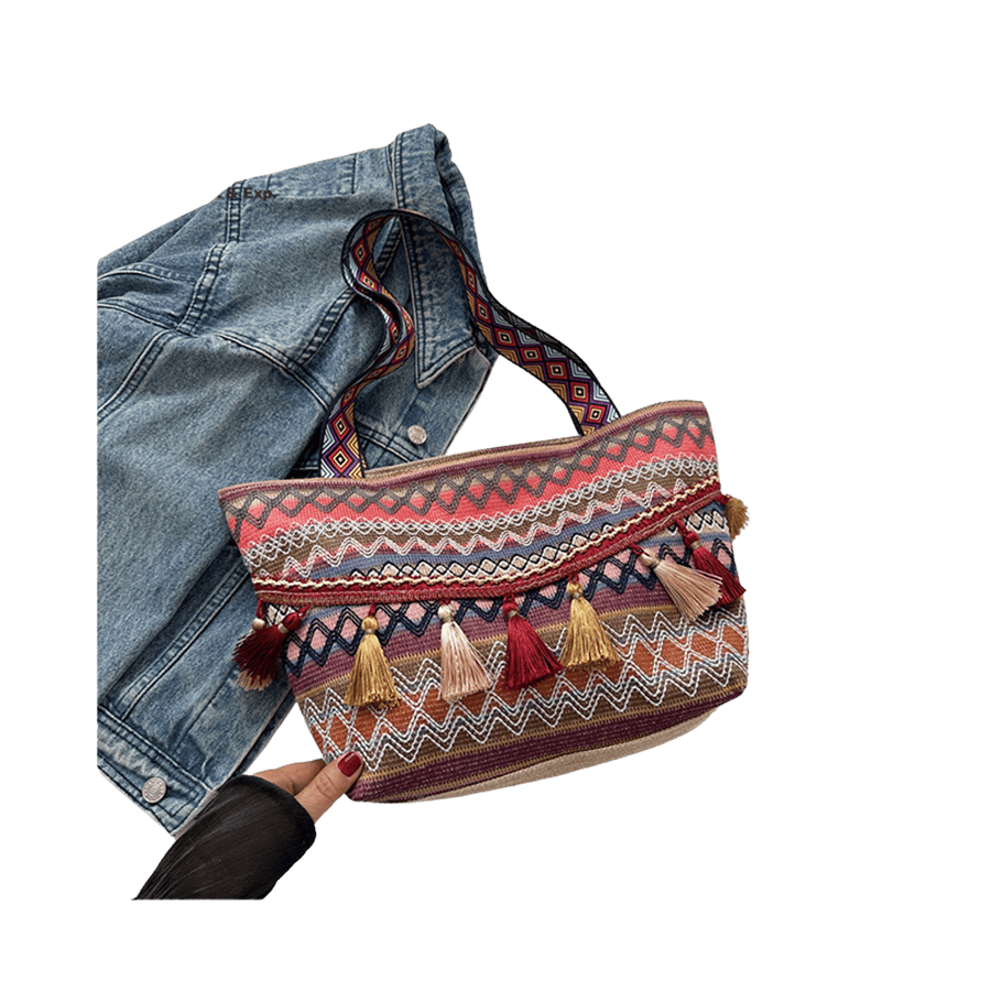 Ladies tote with tassels