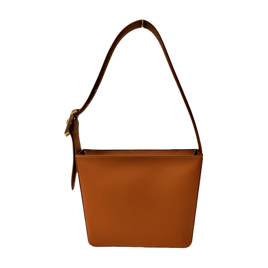 Black structured ladies hobo bag with adjustable handle