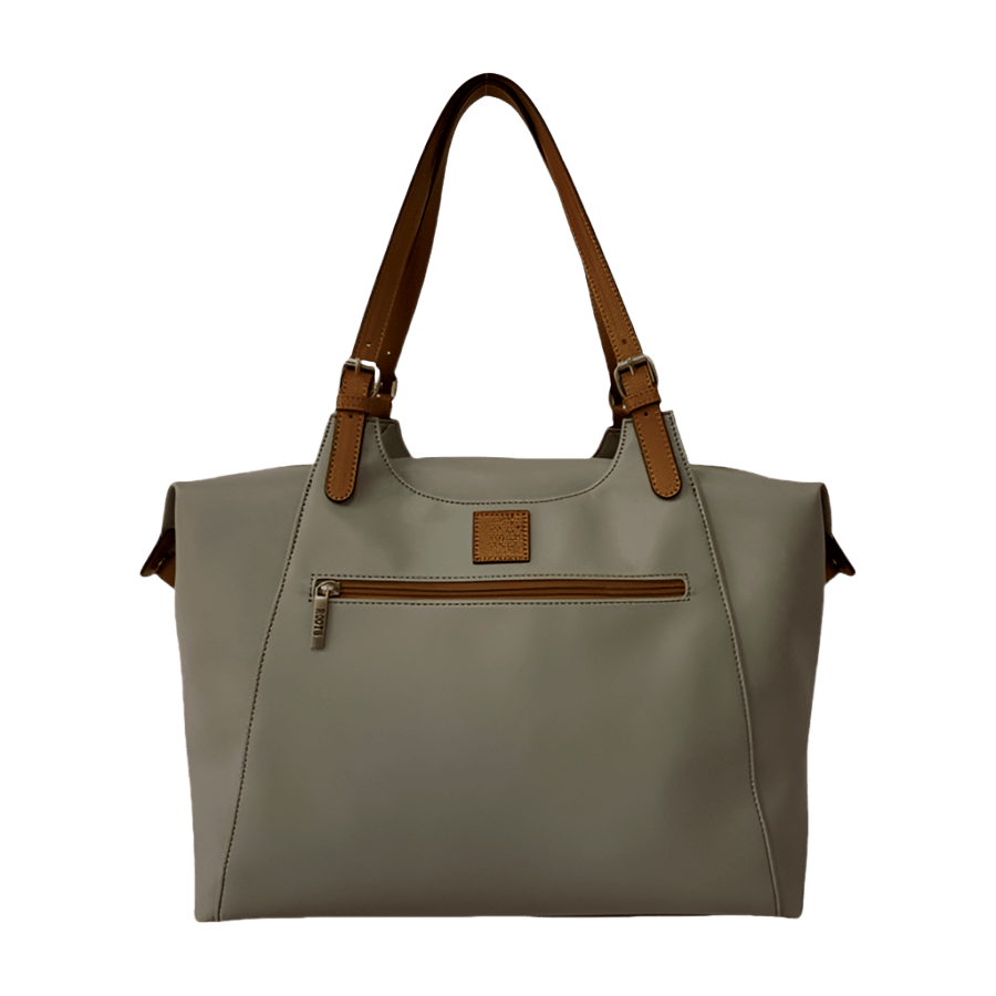 Ladies travelling tote with front zip pocket