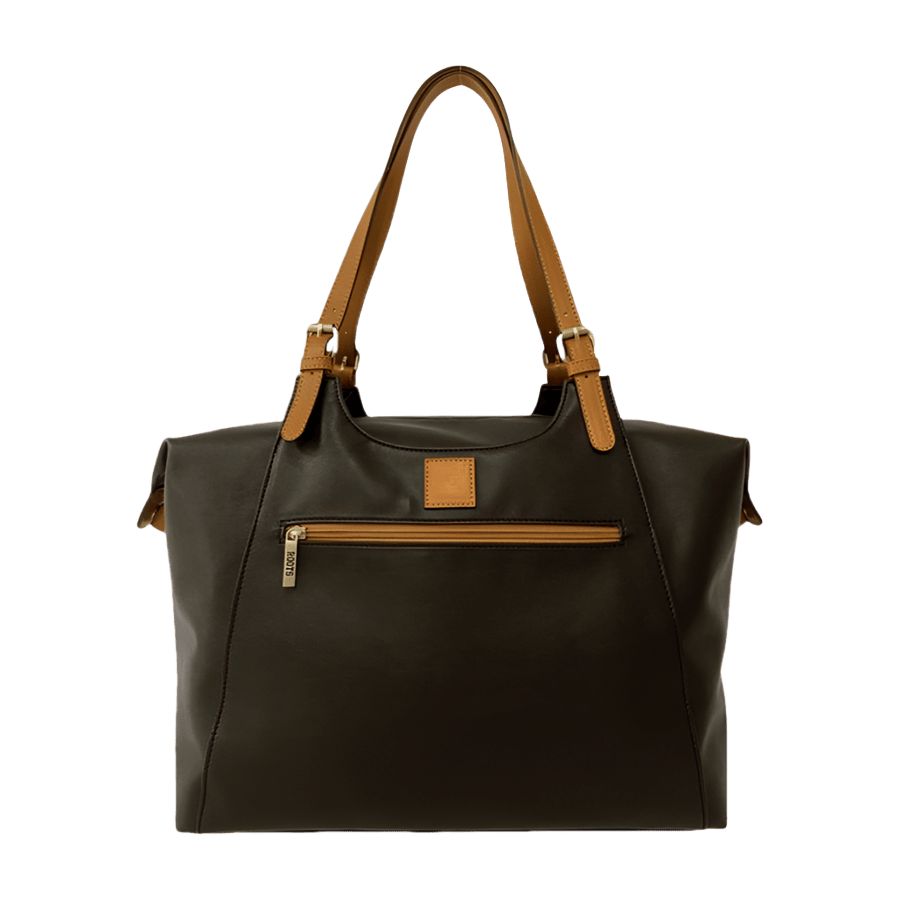 Ladies travelling tote with front zip pocket