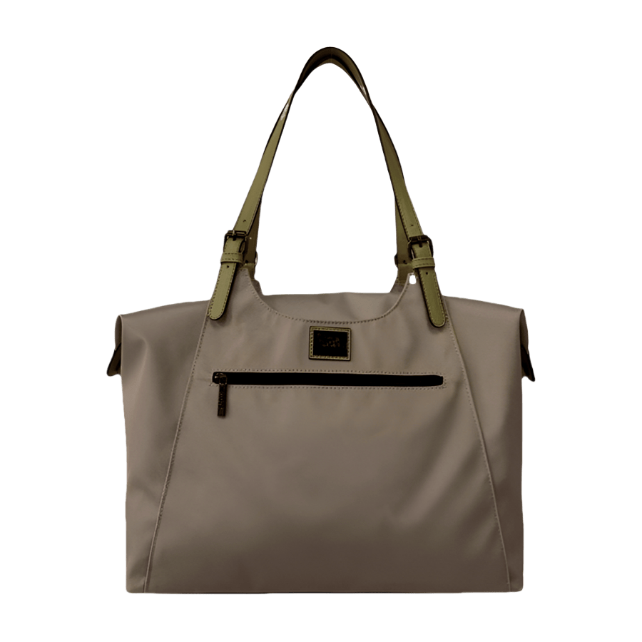 Ladies travelling tote with front zip pocket